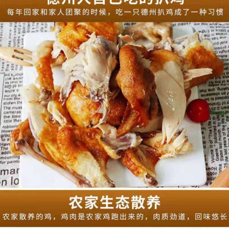 五香鸡正宗麻油鸡山东特产卤煮麻辣鸡500g五香脱骨鸡包邮