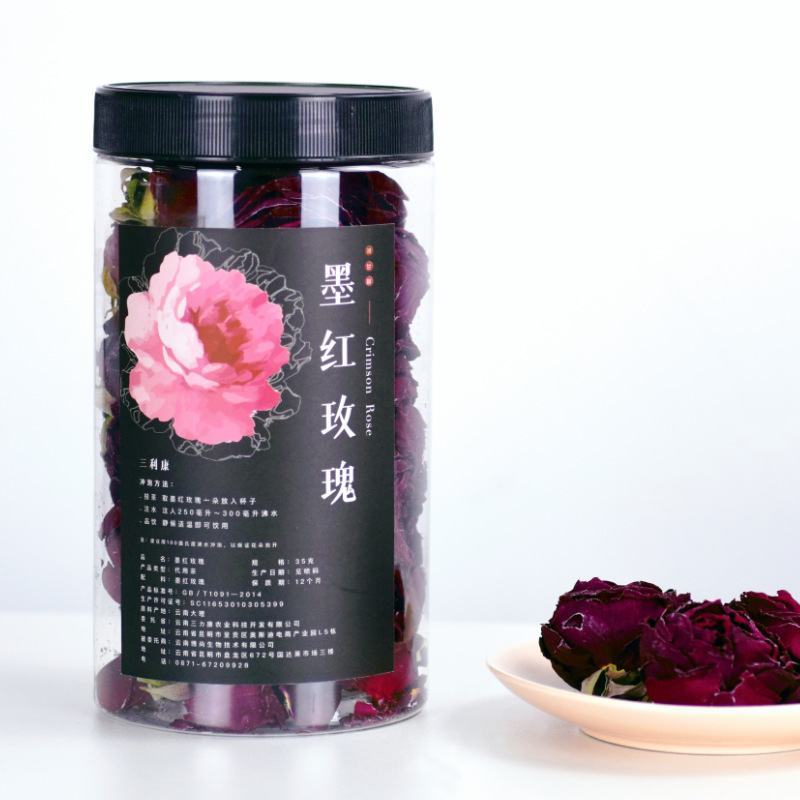 墨红玫瑰云南特产基地直邮冻干烤干罐装