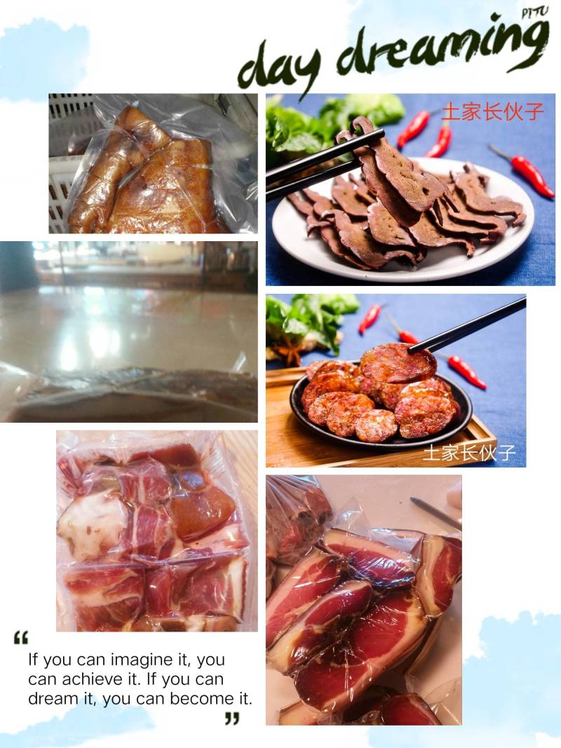 农家土猪肉腊香肠采用土猪鲜肉农家特色调味料手工灌制柴熏制