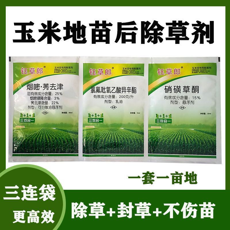 玉米除草剂玉米地苗后专用除草剂安全不伤苗烟嘧磺隆莠去津
