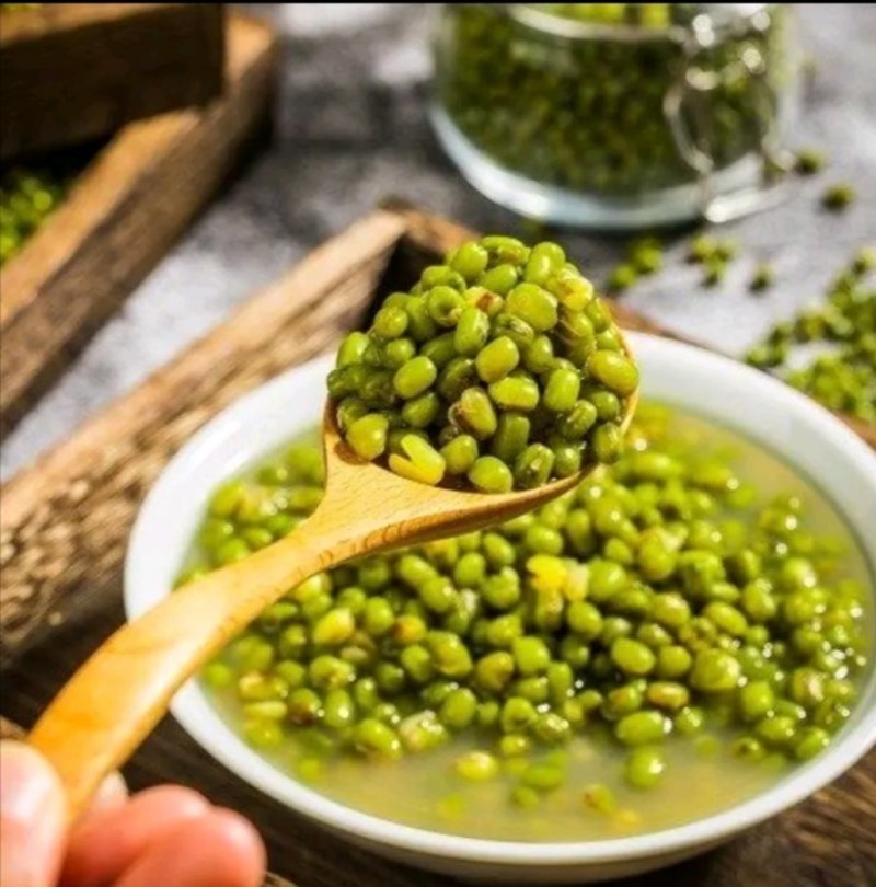 明绿豆油绿豆清火降温营养丰富易煮开花口感好