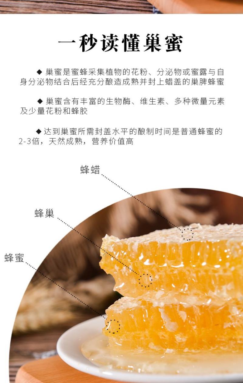 【精品批发】500蜂巢蜜一斤装量大优惠，对接酒店电商