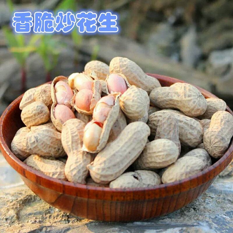 产地【原味炒熟花生】铁锅炒花生带壳熟花生多规格包邮