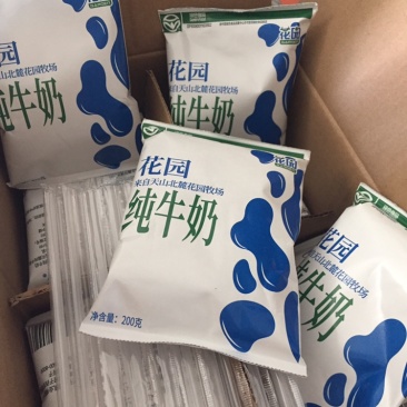 【热卖】新疆花园纯牛奶利乐枕（硬袋）新鲜日期出厂即发