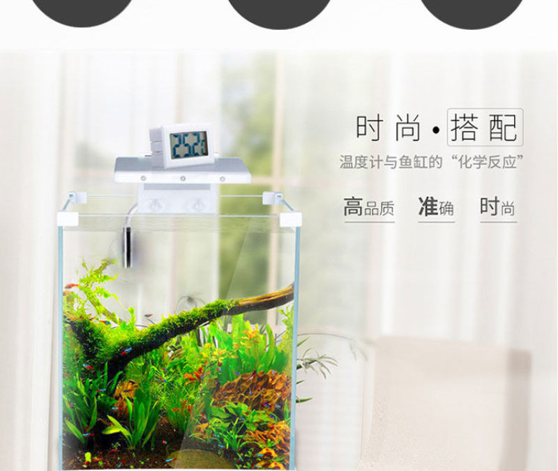 温度计单子数显温度计水族鱼缸测水冰箱汽车空调室内通用测温