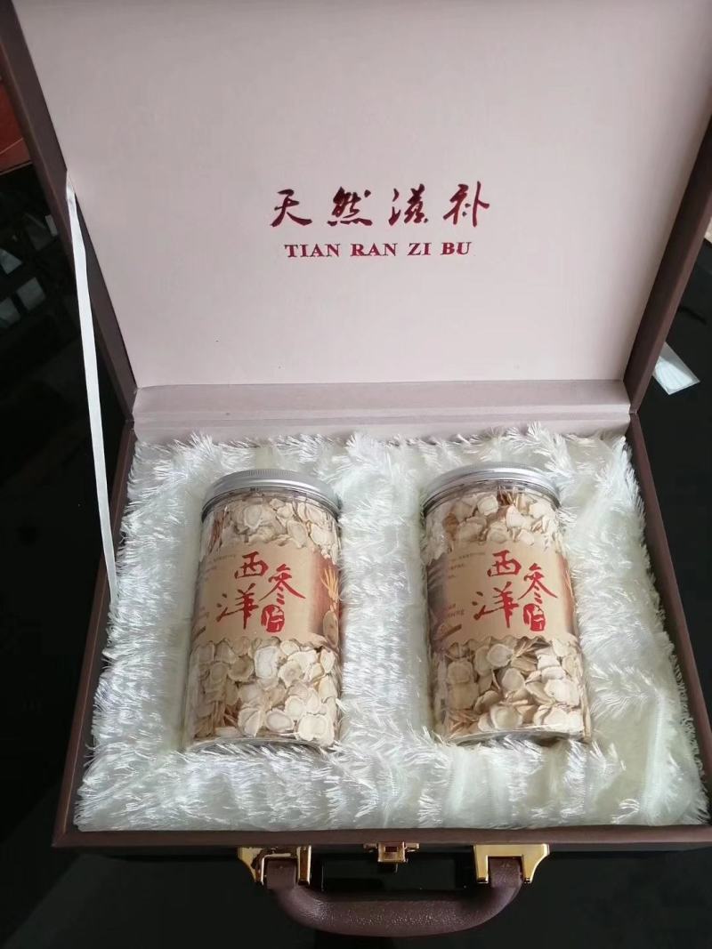 产地批发西洋参片国产西洋参片礼盒装长白山西洋参切片