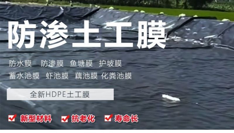 鱼塘防渗膜塑料薄膜防水膜加厚防漏膜池塘防水布鱼池膜专用土