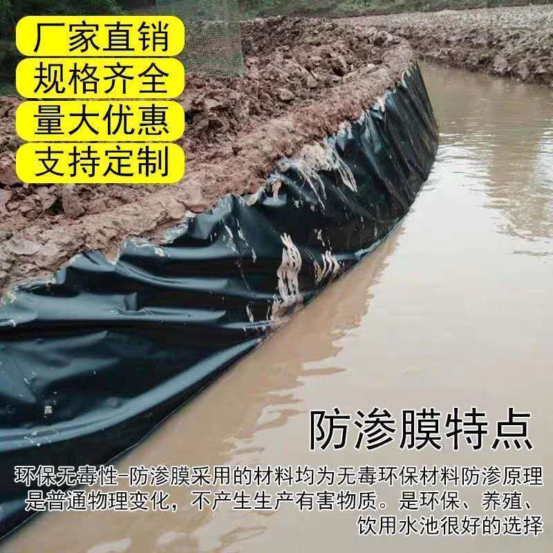 鱼塘防渗膜塑料薄膜防水膜加厚防漏膜池塘防水布鱼池膜专用土