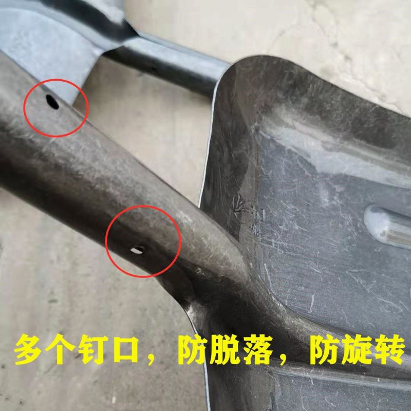 平头铲子农用锰钢特大号方锹鸡牛羊猪养殖场清粪铲铁锹头铲粪