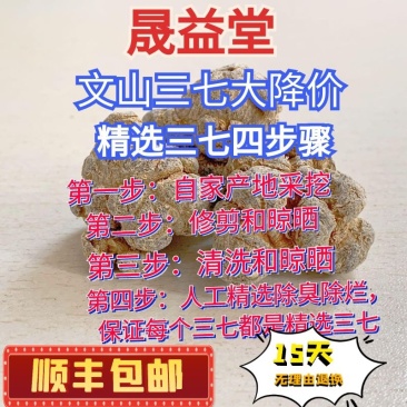 云南文山三七产地批发无差价水洗足干足头量大从优