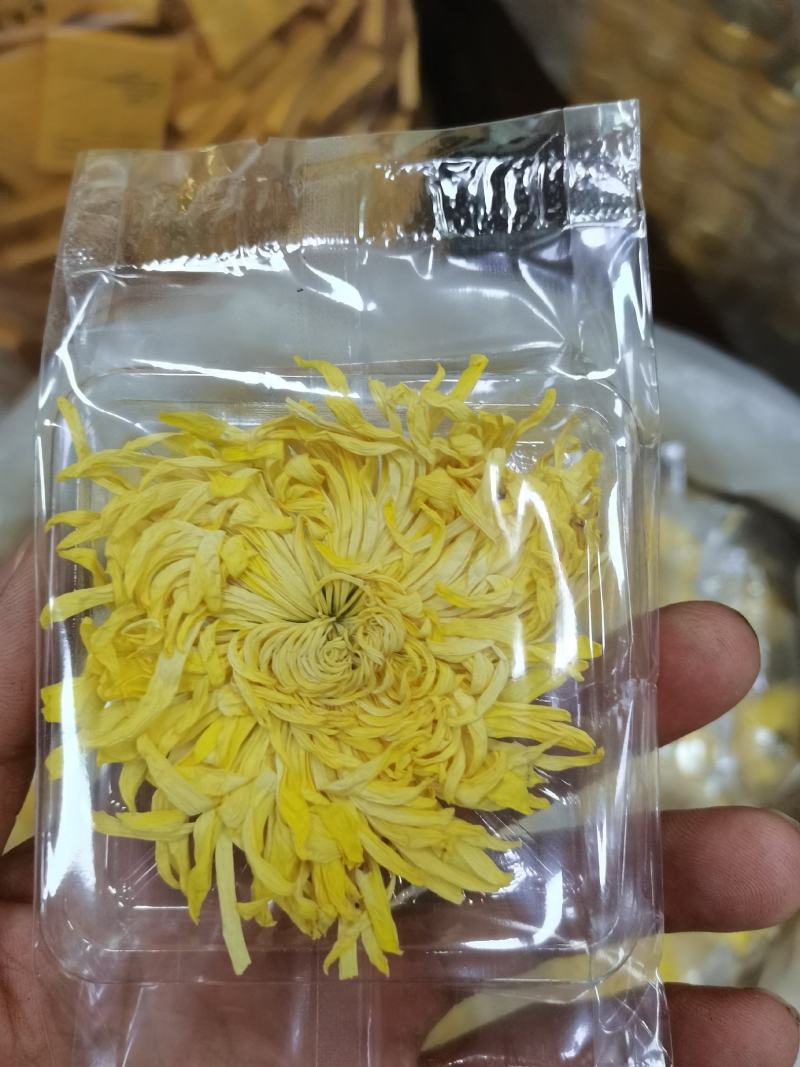 金丝皇菊花茶，金丝皇菊精品包装，花朵大，