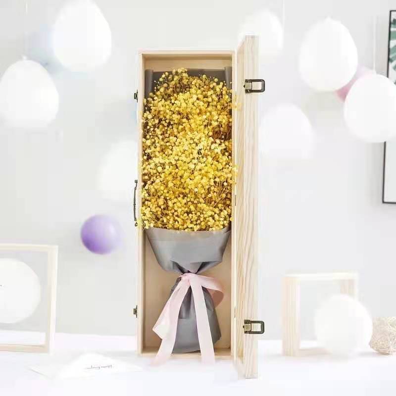 满天星永生花礼盒七夕情人节生日花束一件代发社区团购代加工