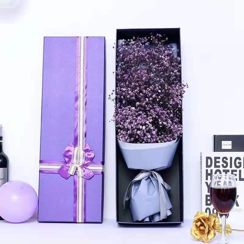 满天星永生花礼盒七夕情人节生日花束一件代发社区团购代加工