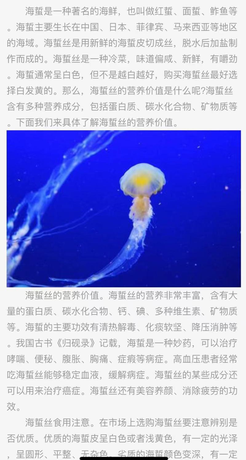 盐渍海蜇丝福利包装每包一斤方便卫生