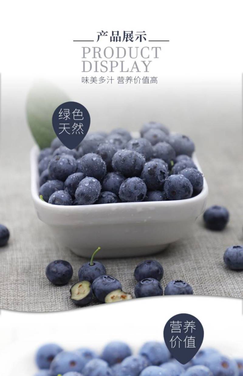 现摘新鲜山东蓝莓精选大果125g*8盒当季时令水果鲜果孕