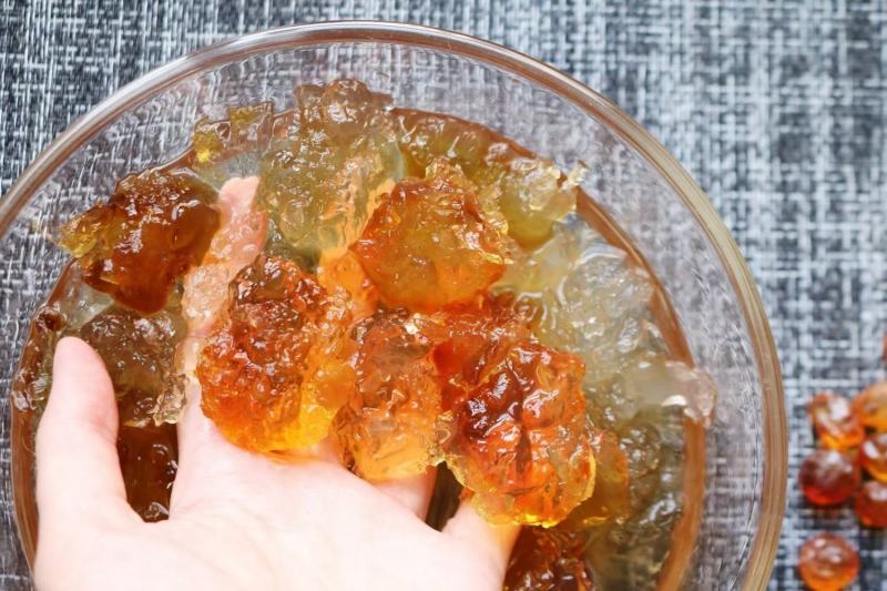 广州人精品钻石桃胶中大颗粒桃胶