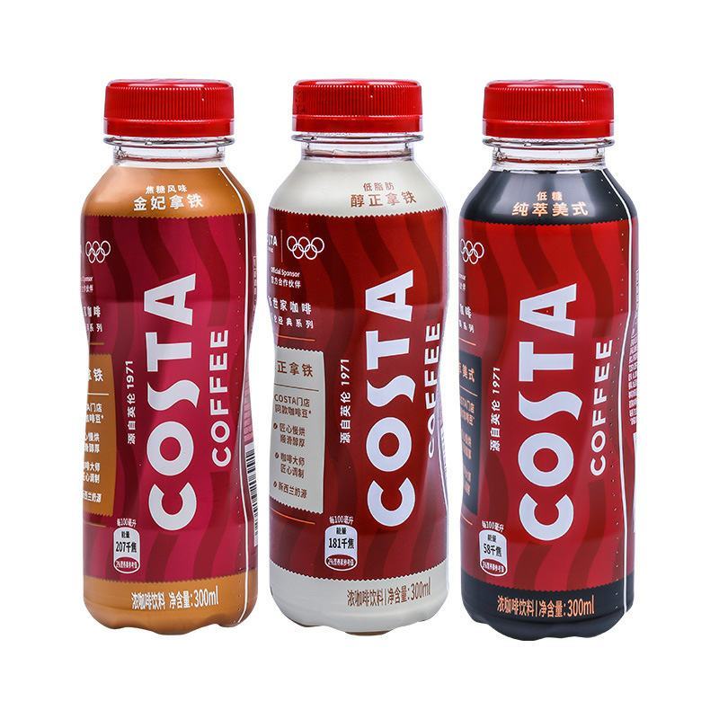 可口可乐COSTA金妃拿铁浓咖啡300ml/瓶夏季办公