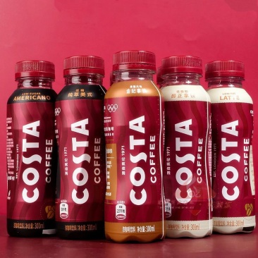可口可乐COSTA金妃拿铁浓咖啡300ml/瓶夏季办公