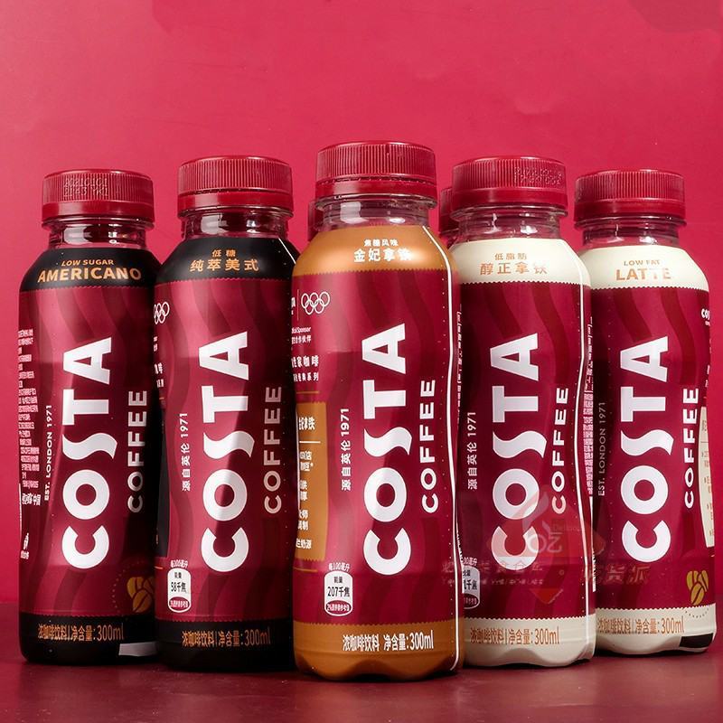 可口可乐COSTA金妃拿铁浓咖啡300ml/瓶夏季办公