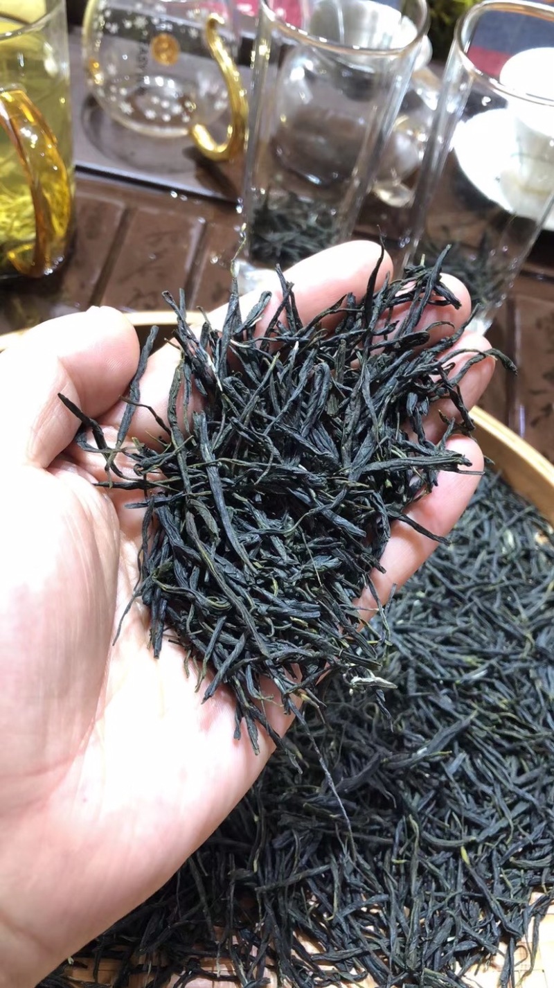 恩施硒绿茶2021新茶毛峰直条绿茶春茶高山云雾茶浓香