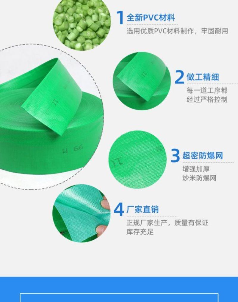 绿喷带喷水带N35--N100多孔带绿色编织喷带