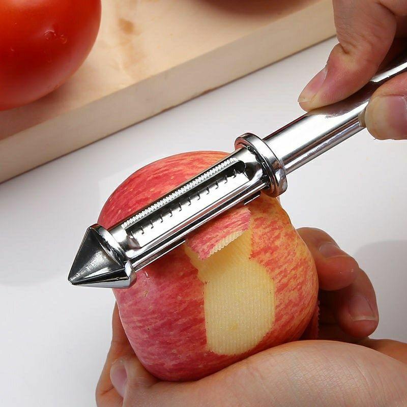 不锈钢削皮刀多功能土豆水果去皮削丝德国三合一刨丝刮皮刀