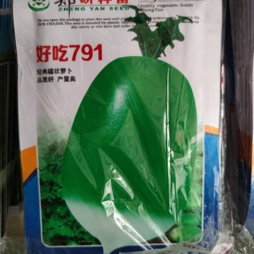 青萝卜种子好吃791，该品种汁多味美、口感脆甜,肉质根表