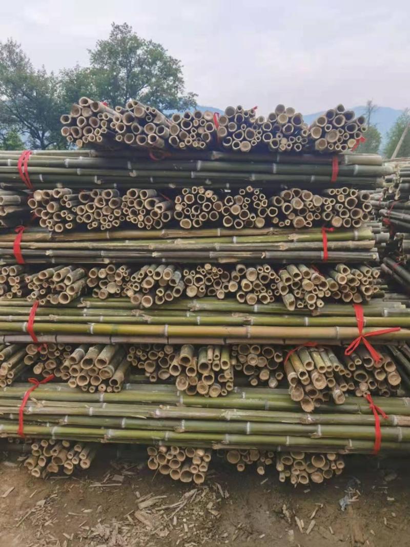 产地厂家竹竿毛竹稍0.65米至4米搭架支撑杆低价出售