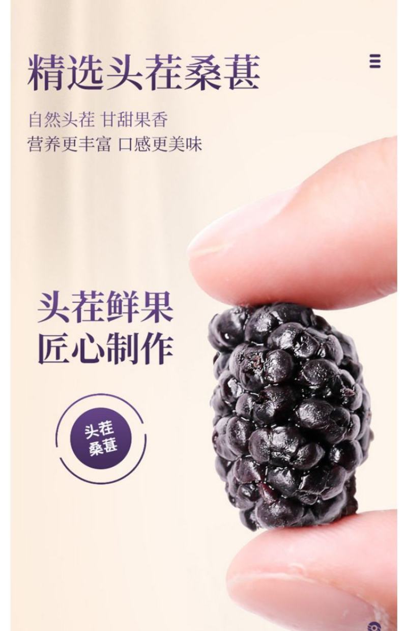 黑桑葚干精选攀枝花货一手货源大货批发