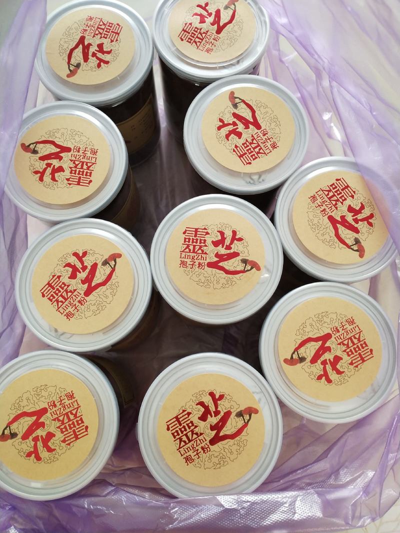 长白山灵芝孢子粉，自家种植灵芝，口感好，