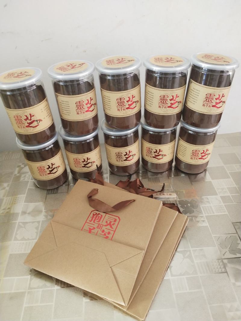 长白山灵芝孢子粉，自家种植灵芝，口感好，