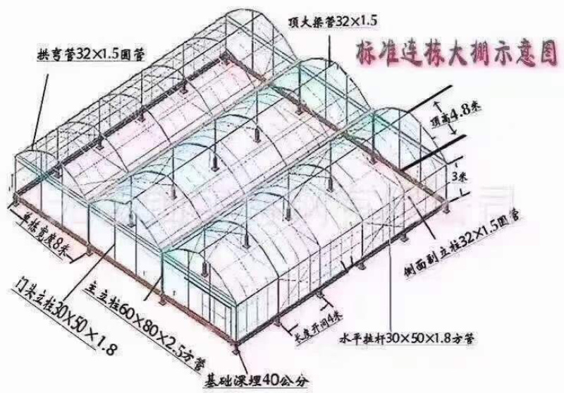 镀锌大棚管，种植大棚，蔬菜大棚，草莓棚，大棚骨架，椭圆管