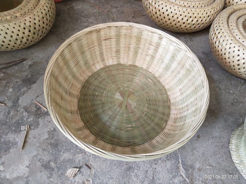 竹编竹制品大号碗篮竹青皮精编水果篮洗菜篮子零食收纳篮