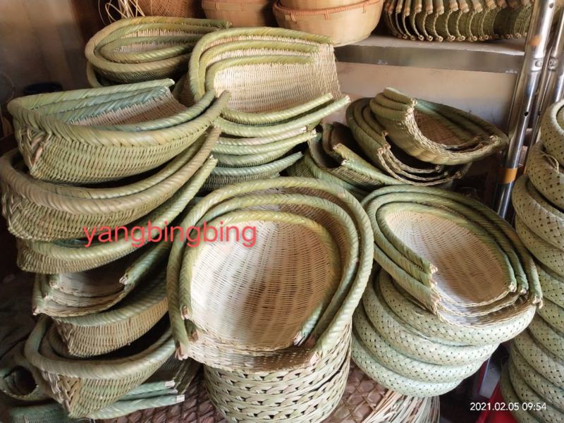 广西竹编竹制品竹青皮包边筲箕畚箕撮箕畚斗洗菜篮