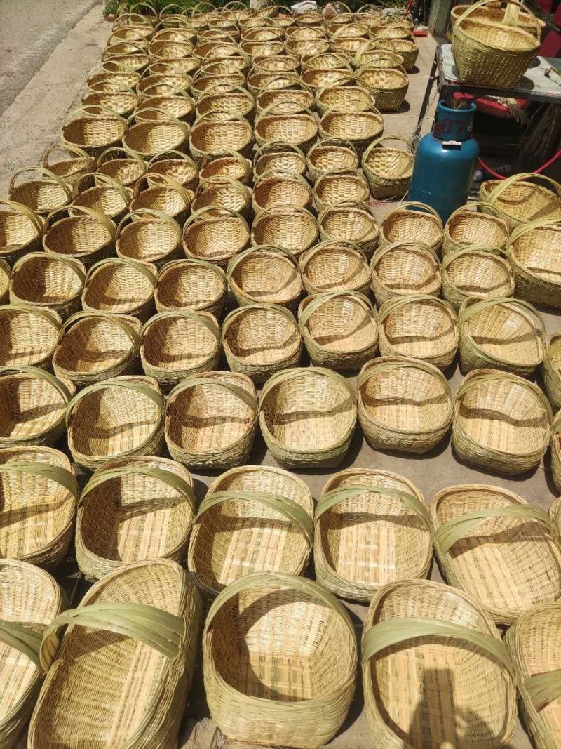 贵州竹篮收纳篮工具篮竹子提篮筐竹编手工提篮水果篮子