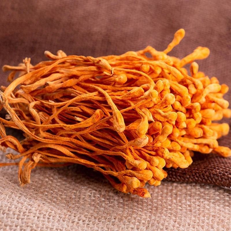 虫草花干货级特孢子头北金蛹虫草增鲜滋补生煲汤食材六斤包邮