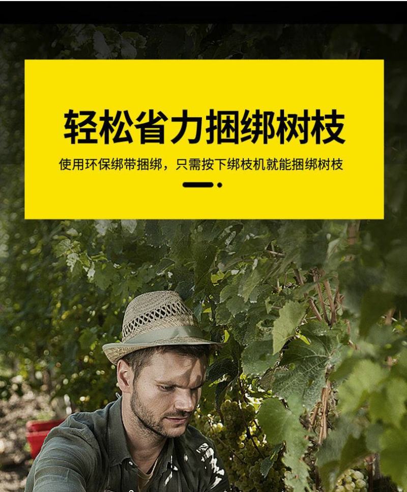 新款绑枝机器葡萄西红柿黄瓜番茄绑枝器绑蔓钉子胶带绑枝捆绑