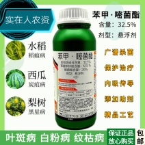 32.5%苯甲嘧菌酯苯醚甲环唑果树草莓水稻瘟病白粉病炭疽