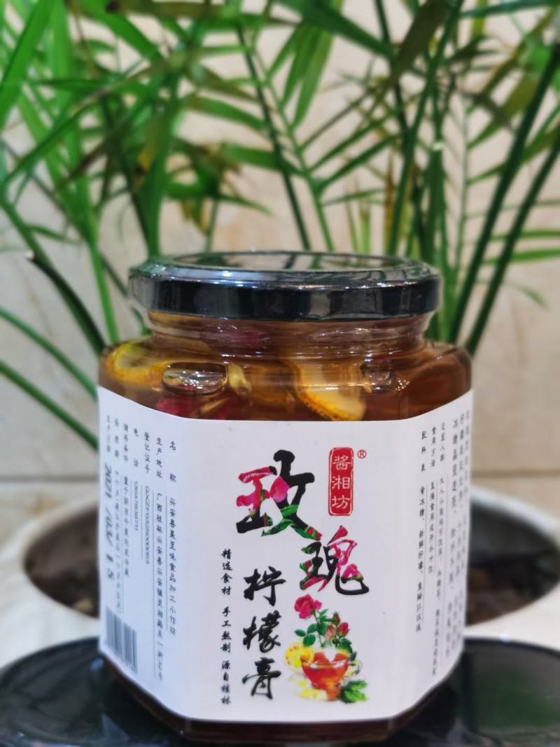 桂林罗汉果柠檬膏桂花冰糖柠檬膏无川贝陈皮儿童缓咳