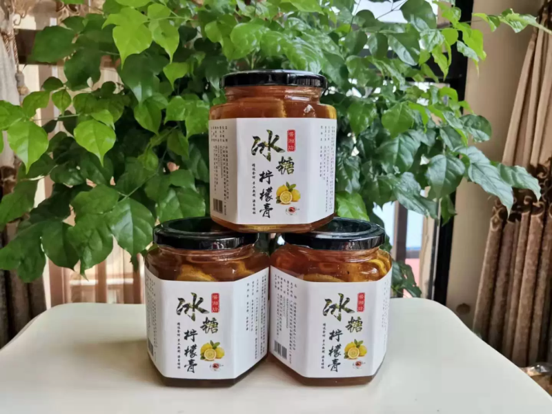 桂林罗汉果柠檬膏桂花冰糖柠檬膏无川贝陈皮儿童缓咳