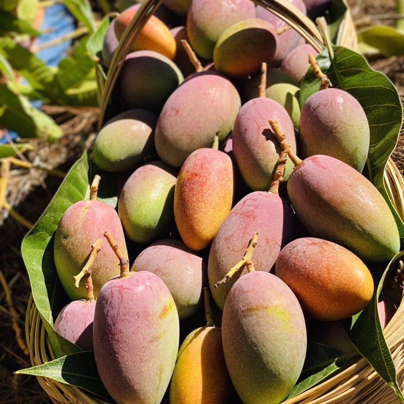 【攀枝花凯特芒】新鲜现摘四川青皮大芒果大脸芒当季水果代发