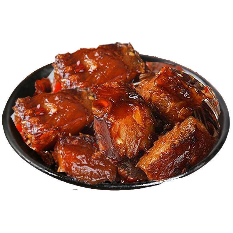 香辣鱼排湖南特产零食洞鱼即食腊鱼特辣椒酱鱼块庭湖下饭菜柴
