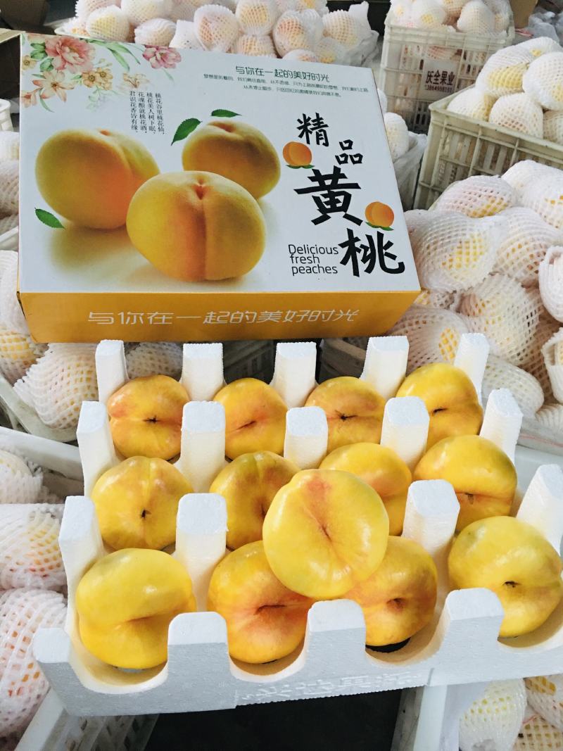 山东蒙阴黄油蟠桃新鲜桃子现摘现发包邮