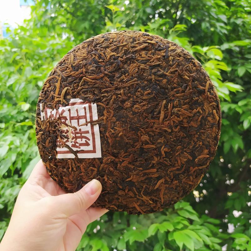 高货古树普洱熟茶357g饼2015年茶王普洱熟茶