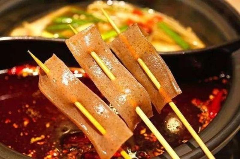 鬼肉魔芋九道粮魔芋溥片火锅食材魔芋皮片鬼肉豆腐火锅串食材