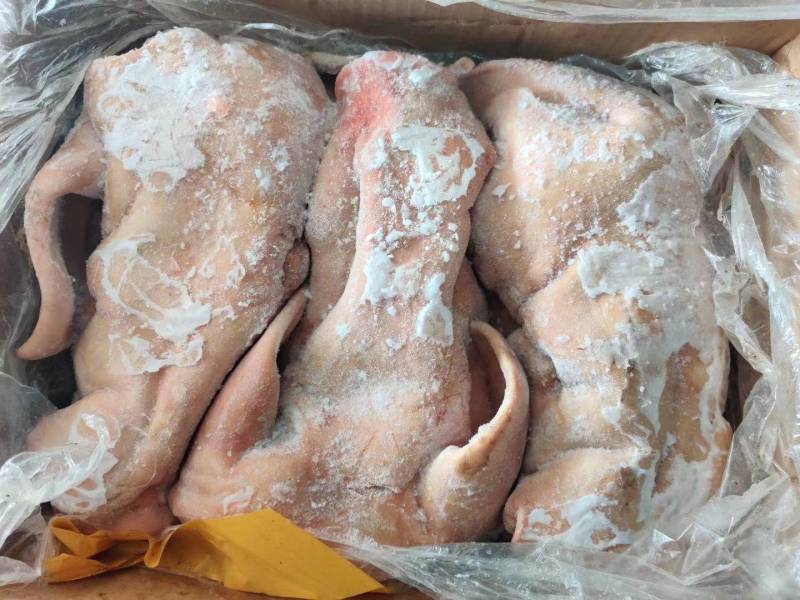 带耳头皮20斤去骨猪头肉带耳朵纯国产鲜冻猪脸肉纯干货
