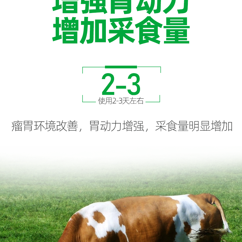 羊促进反刍增强胃动力，健胃增食养胃，提高采食量，促进消化