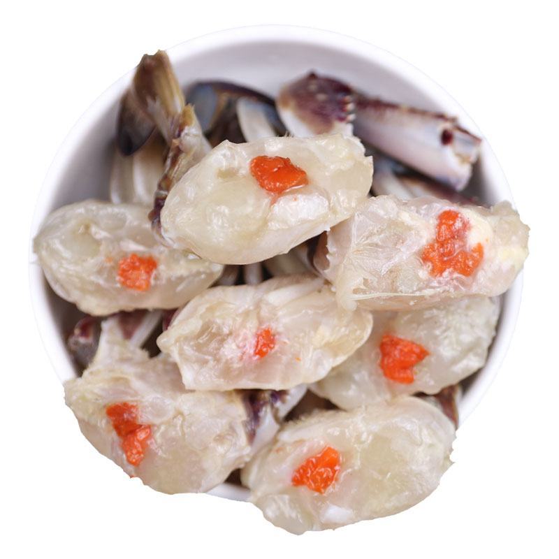 台州特产海鲜螃蟹罐装蟹肉罐头醉蟹即食呛蟹红膏梭子蟹腌蟹块