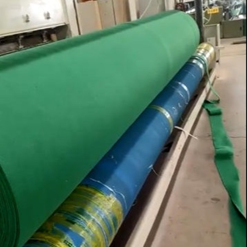 绿色土工布护坡园林绿化布公路养护盖土短丝工地防尘无纺土
