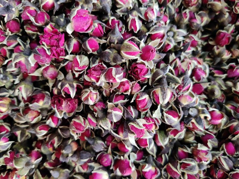 金边玫瑰花茶净货纯干度颜色鲜艳一公斤起批